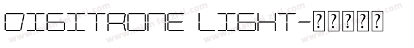 Digitrone Light字体转换